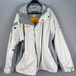 VTG Columbia XCO Nylon Winter Jacket Mens L  Heavy Duty Hooded Waterproof